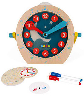 Apprendre l'heure horloge éducative Janod